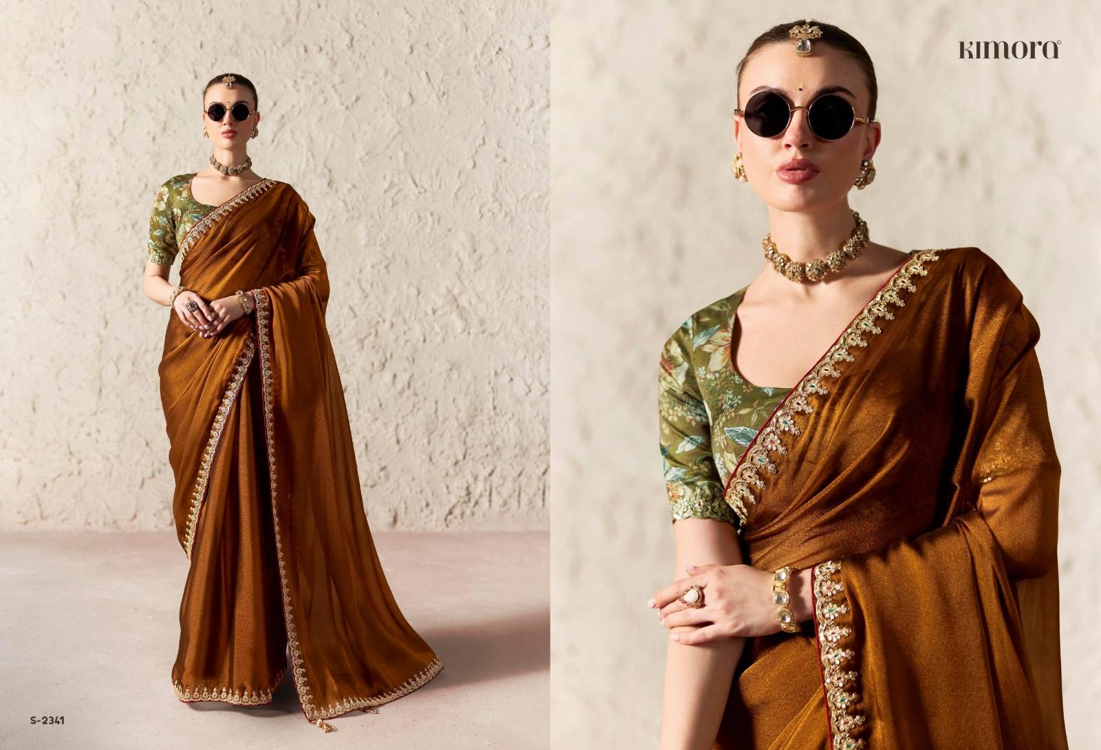 Rangat Vol-4 By Kimora Fashion 2331 To 2345 Series COLORFUL BEAUTIFUL FANCY PARTY WEAR & TRADITIONAL WEAR SAREES AT WHOLESALE PRICE